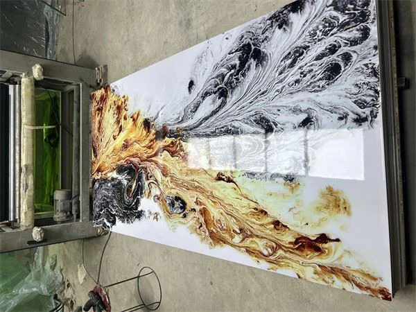 1220*2440*3mm Pvc Marble Sheet Uv Wall Panel