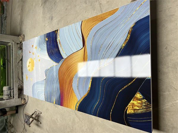 1220 * 2440 * 3mm Pvc Marble Sheet Uv Phab Ntsa Vaj Huam Sib Luag