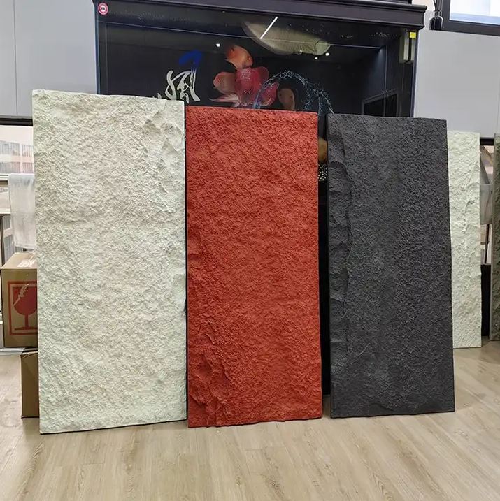 Lightweight Pu Stone Wall Panel Mushroom Stone Faux Brick