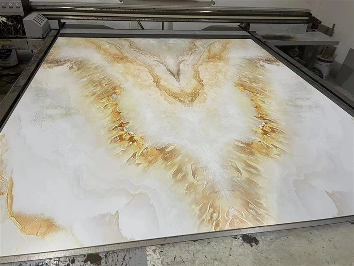 PVC Marble Sab Hauv Tsim Khoom Siv