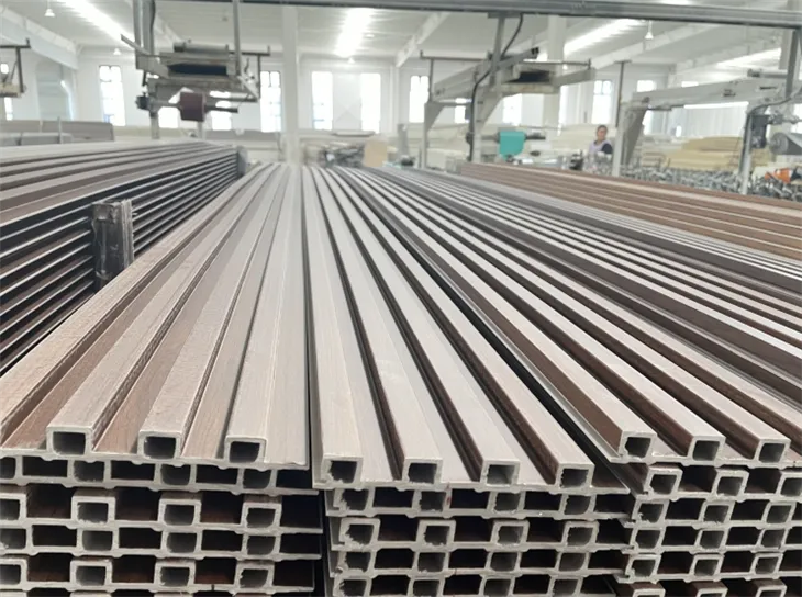 Wpc Wood Interior Decoration Fluted Wall Panels Eco-friendly